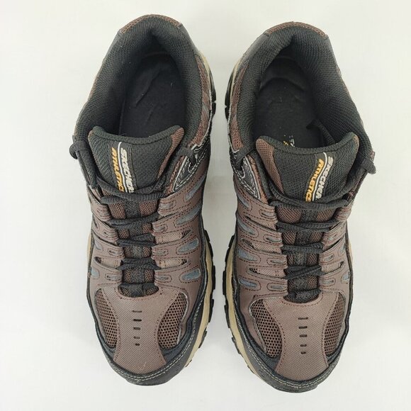 Skechers Men's After Burn M.Fit Brown Memory Foam Lace Up Sneaker Size 10 US - Picture 4 of 10